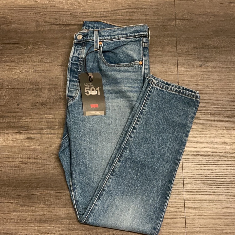 LEVI’S Premium 501® STRETCH SKINNY WOMEN'S JEANS - Picture 7 of 9
